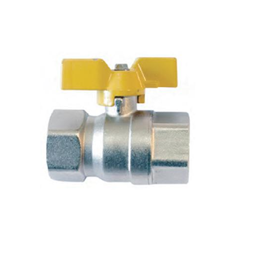 TG Valvula Reta Para Gas FxF Borboleta Dn 3/4