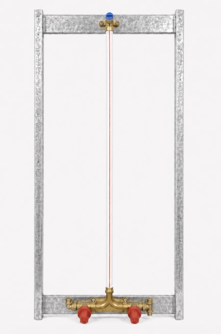 Kit Chuveiro DryWall 400x100 Simples - Entrada Ø20 - Modelo "J"