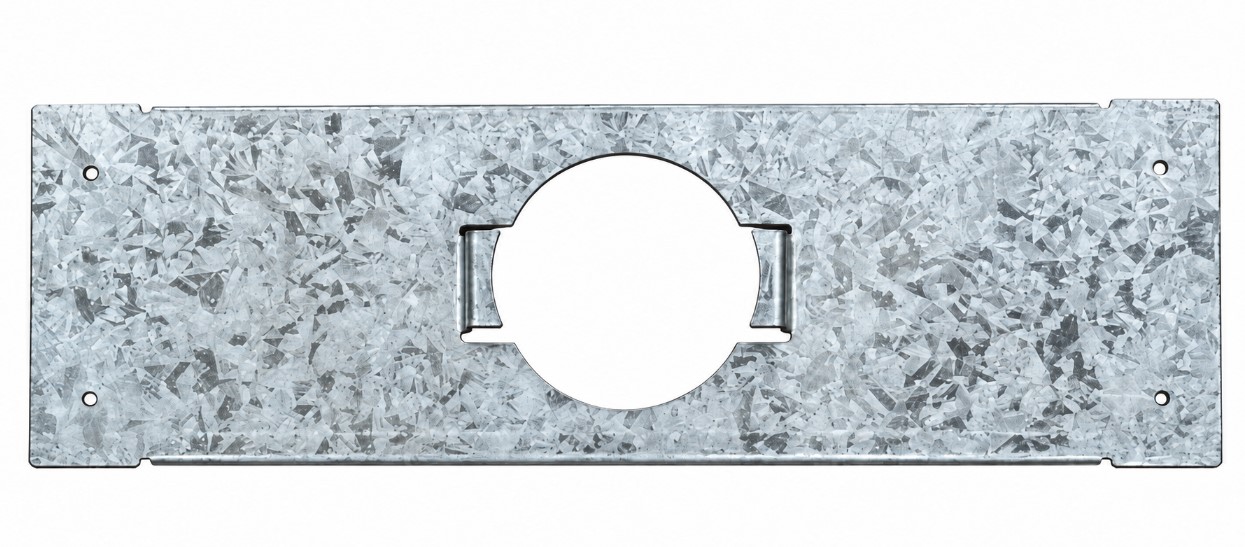 Mtk Travessa Metálica para Ponto Ø50 Esgoto 200x80 Aba 25mm #20