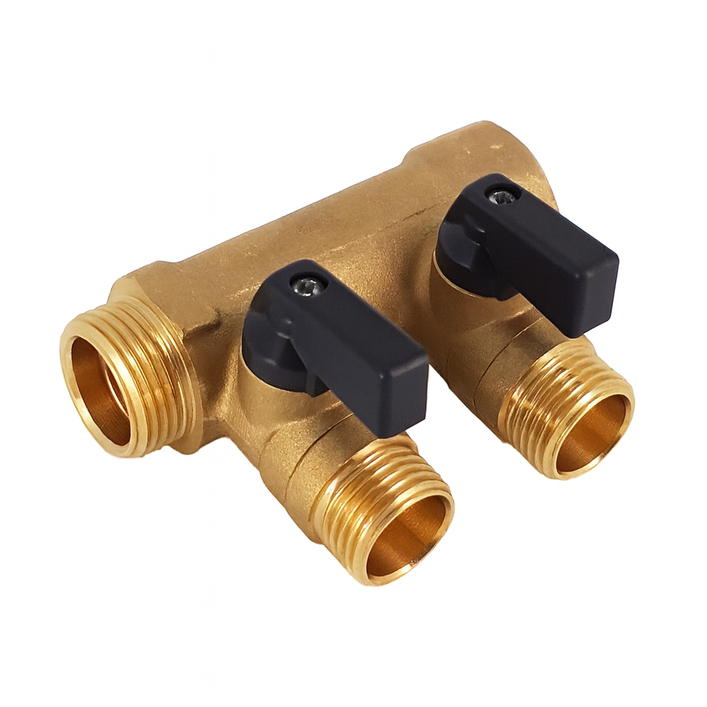 Pex Distribuidor Aberto com Registro 3/4 - 2 Saidas 1/2