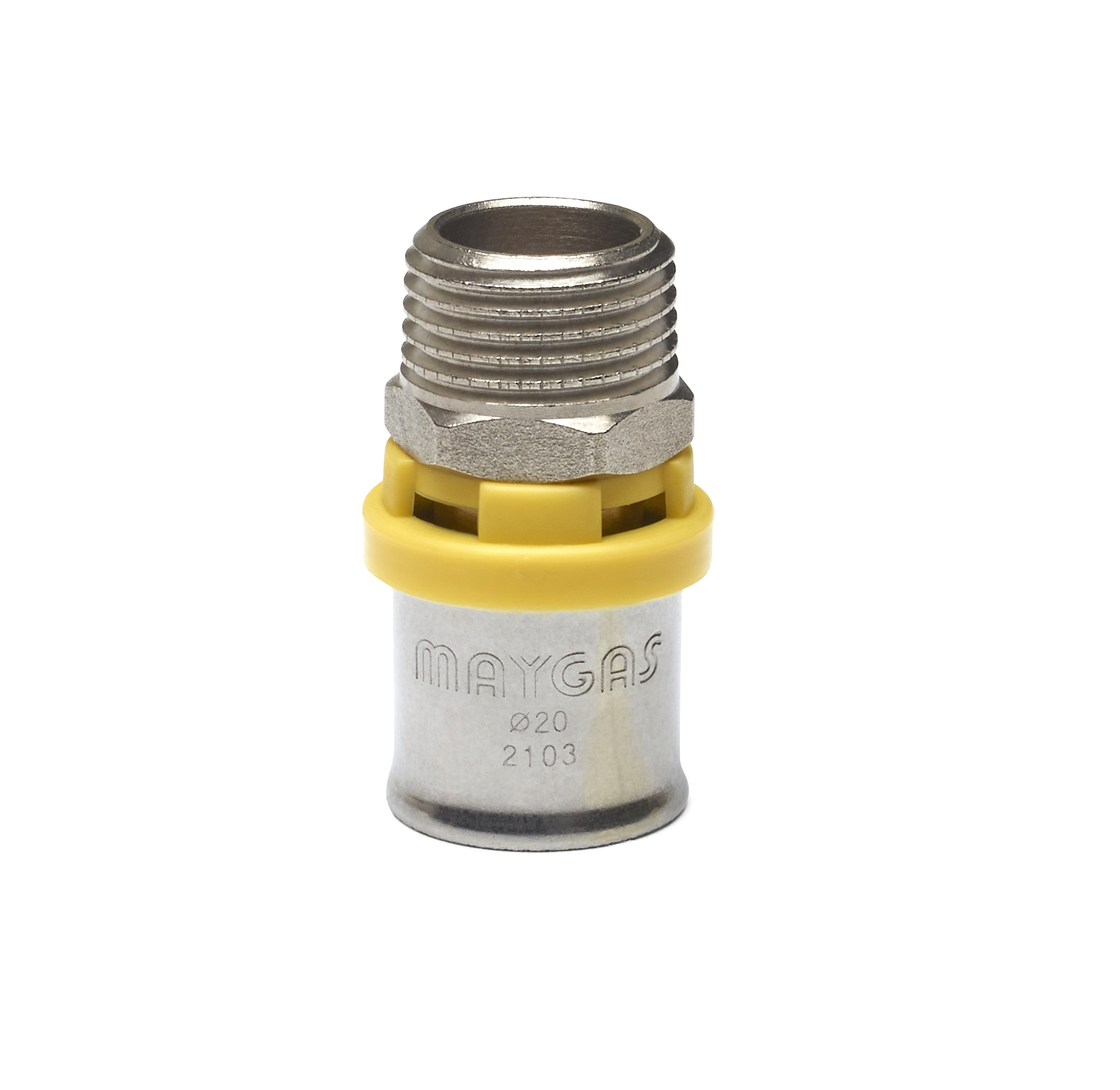 Prensar Gas Conector Rosca Macho Dn 16x1/2"